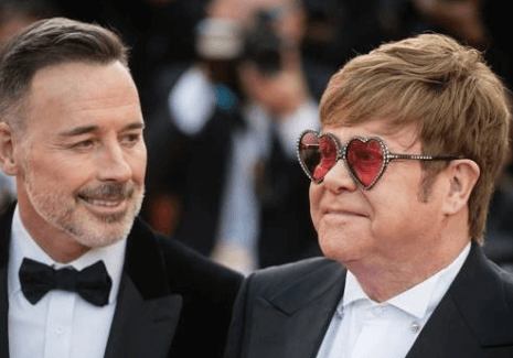 John and David at the Rocketman premiere